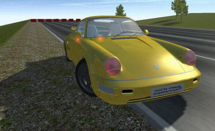 Porshe 911 Turbo S в игре Симпл кар краш