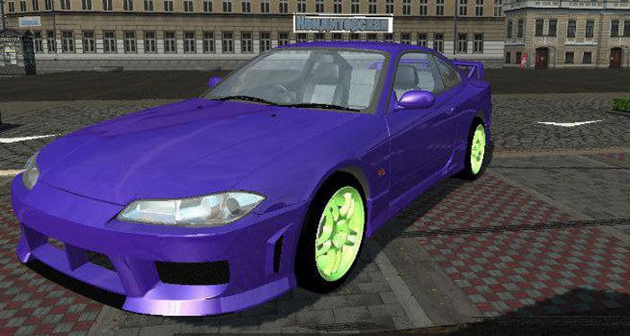 Nissan Silvia S15 в игре Симпл Кар Краш