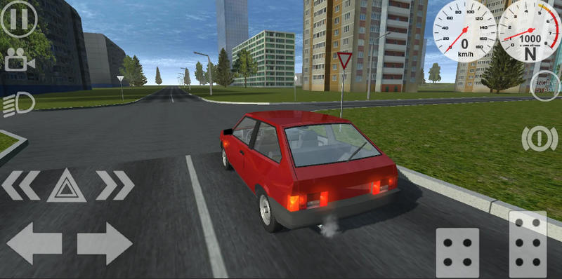Восьмерка в игре Simple Car Crash