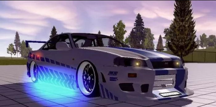 Nissan Skyline (R34) в игре Симпл кар краш