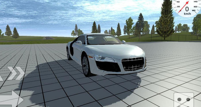 Audi R8 в игре Симпл Кар Краш